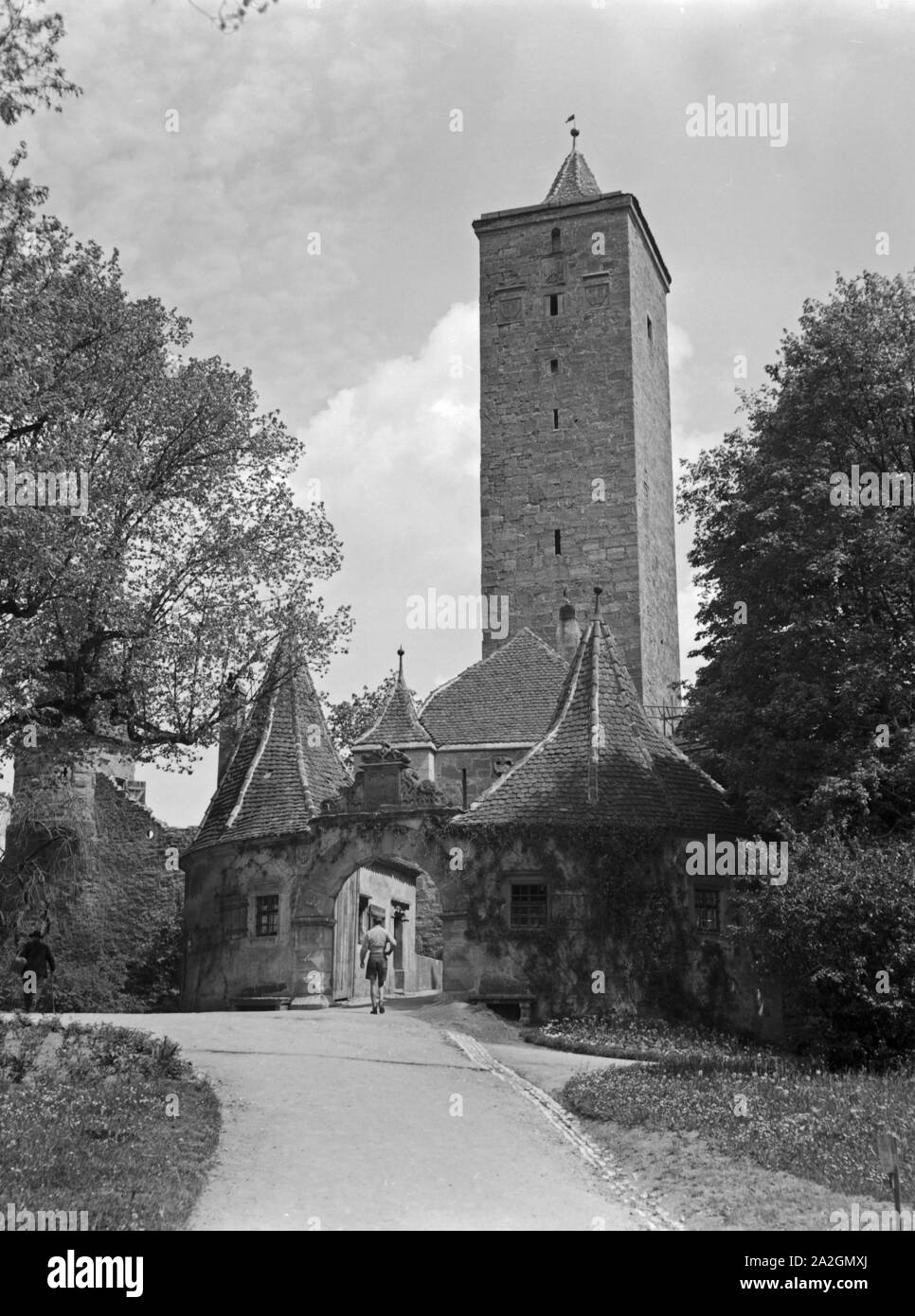 Durch die deutschen Landschaften, Deutschland 1930er Jahre. On thr road through the regions of Germany 1930s. Stock Photo