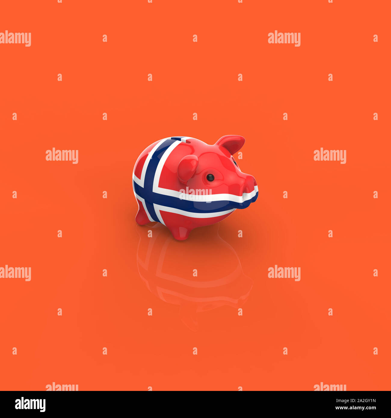 Piggy bank - 3D Illustration Stock Photo - Alamy