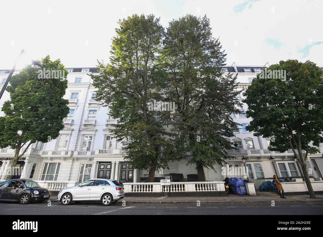 An exterior view of 2324 Leinster Gardens, west London, showing a