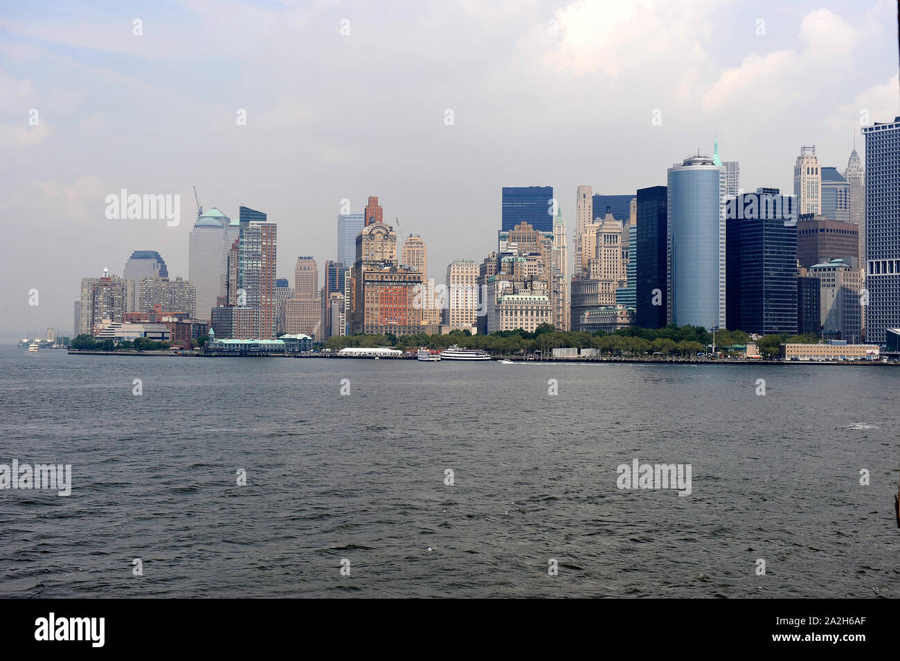 New York Skyline from the Hudson River Stock Photo - Alamy