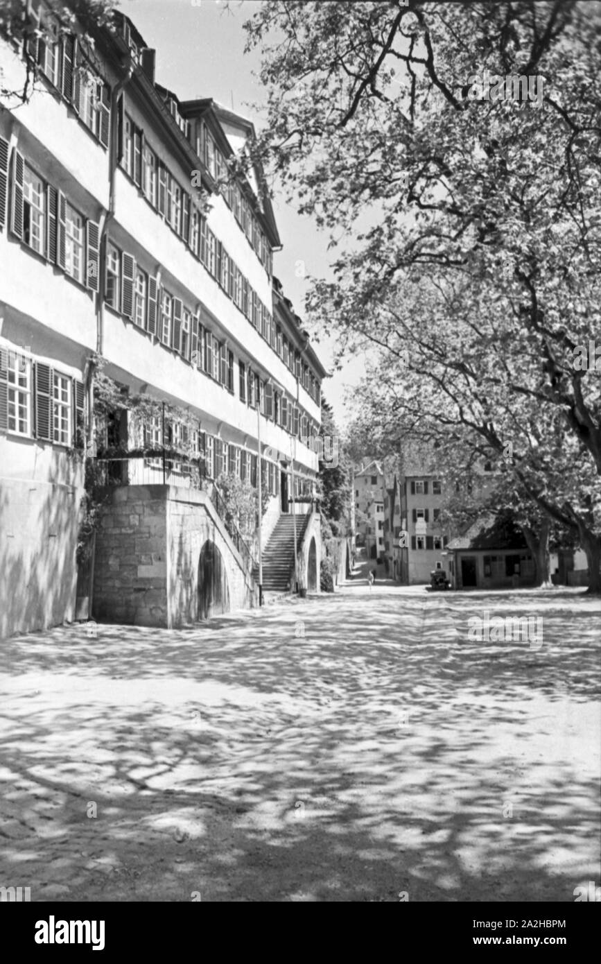 Ein Ausflug nach Tübingen, Deutsches Reich 1930er Jahre. A trip to Tübingen, Germany 1930s. Stock Photo