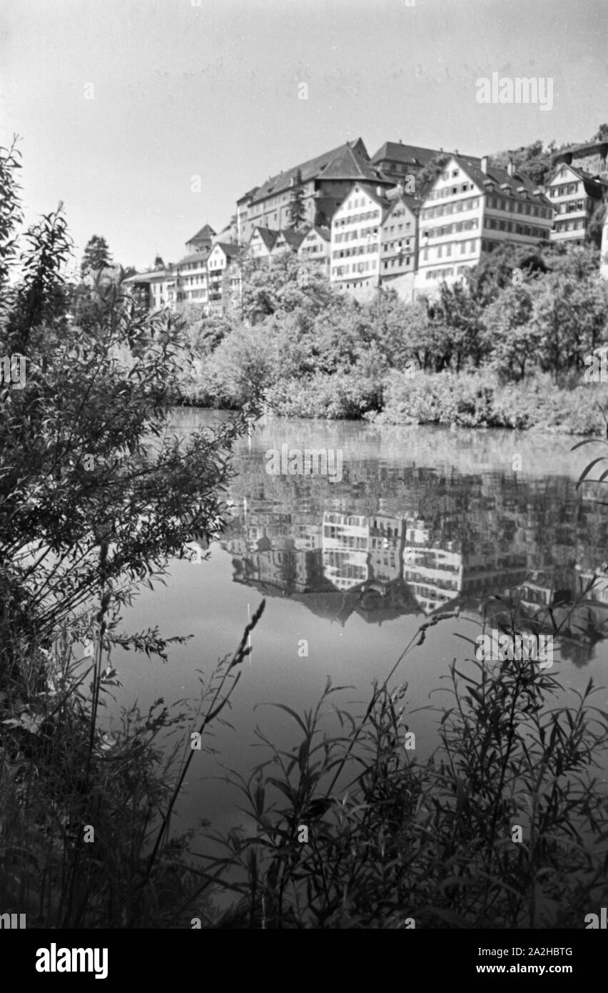 Ein Ausflug nach Tübingen, Deutsches Reich 1930er Jahre. A trip to Tübingen, Germany 1930s. Stock Photo