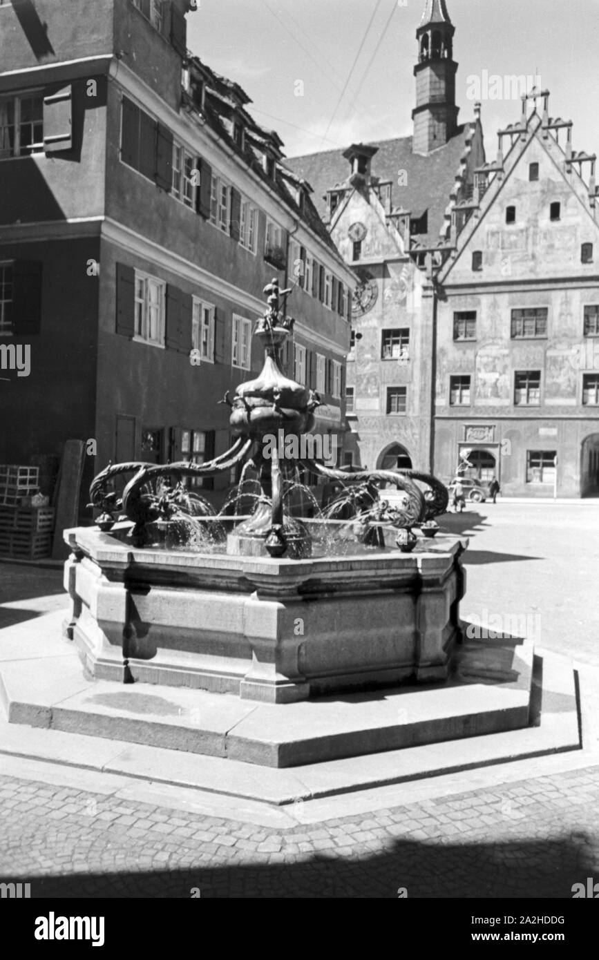 Ein Ausflug nach Ulm, Deutsches Reich 1930er Jahre. A trip to Ulm, Germany 1930s. Stock Photo