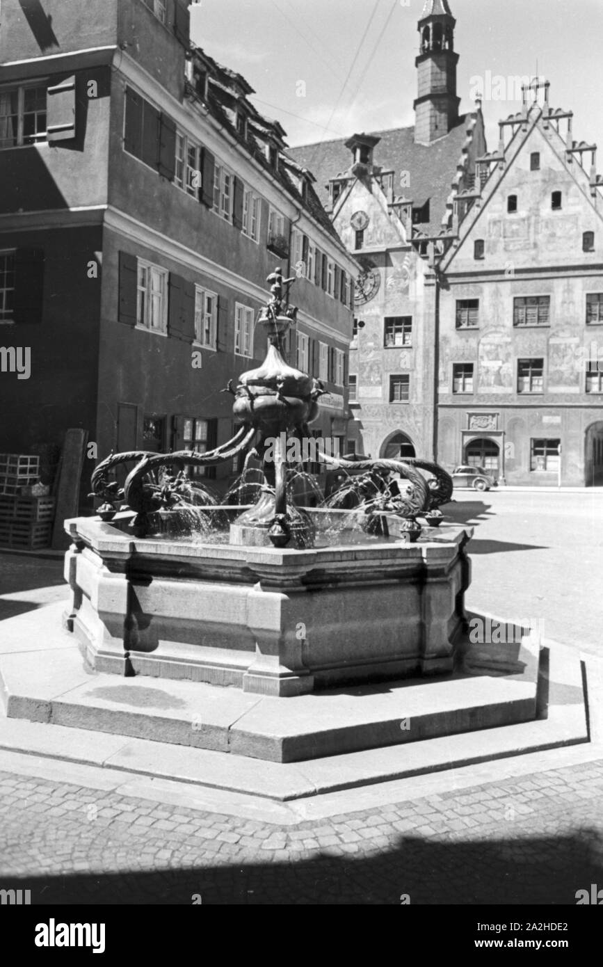 Ein Ausflug nach Ulm, Deutsches Reich 1930er Jahre. A trip to Ulm, Germany 1930s. Stock Photo
