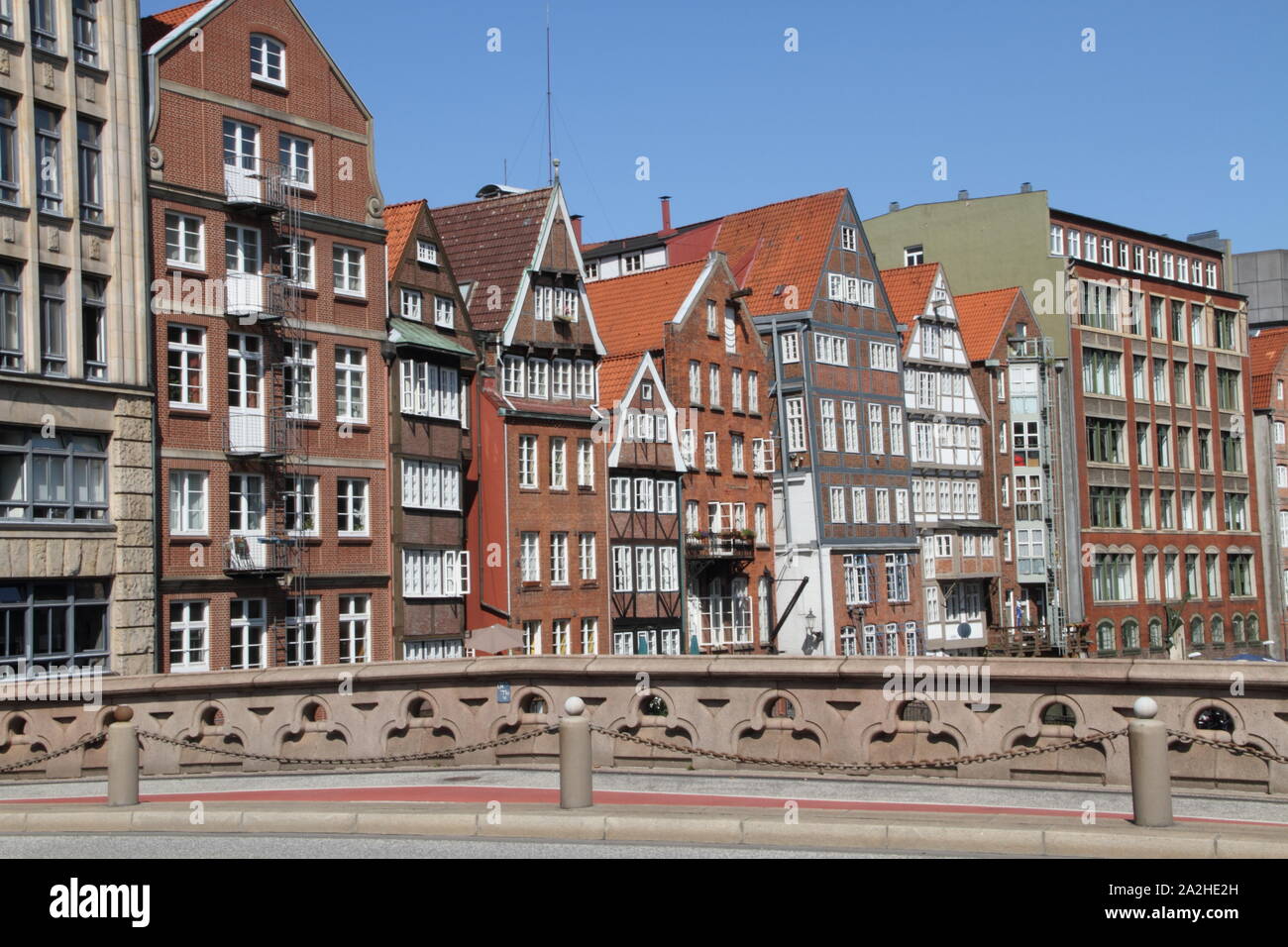 a row of houses in Hamburg Stock Photo Alamy