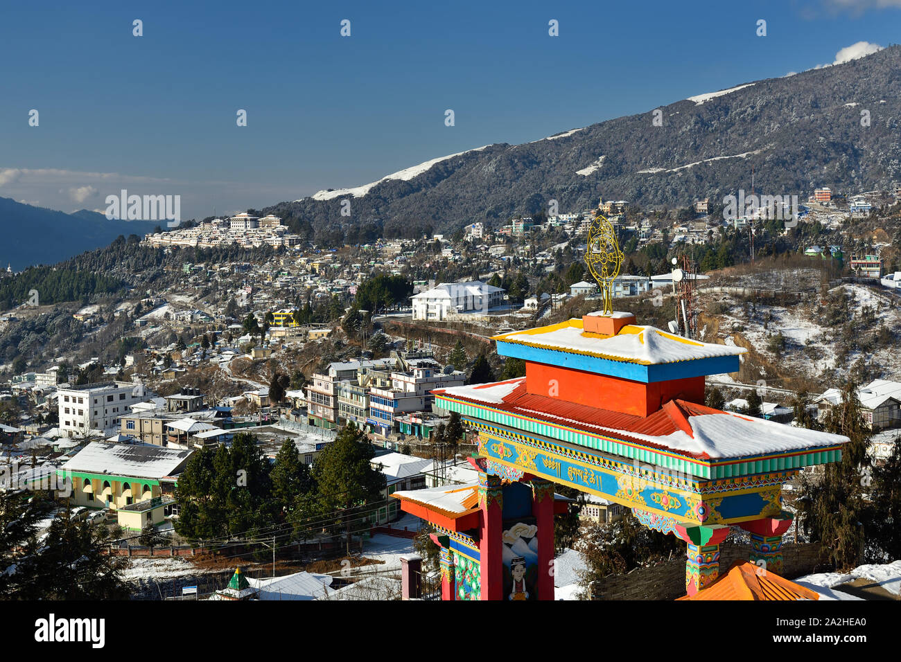 Tawang Arunachal Pradesh India The Colour Tibetan Entrance Gate And 