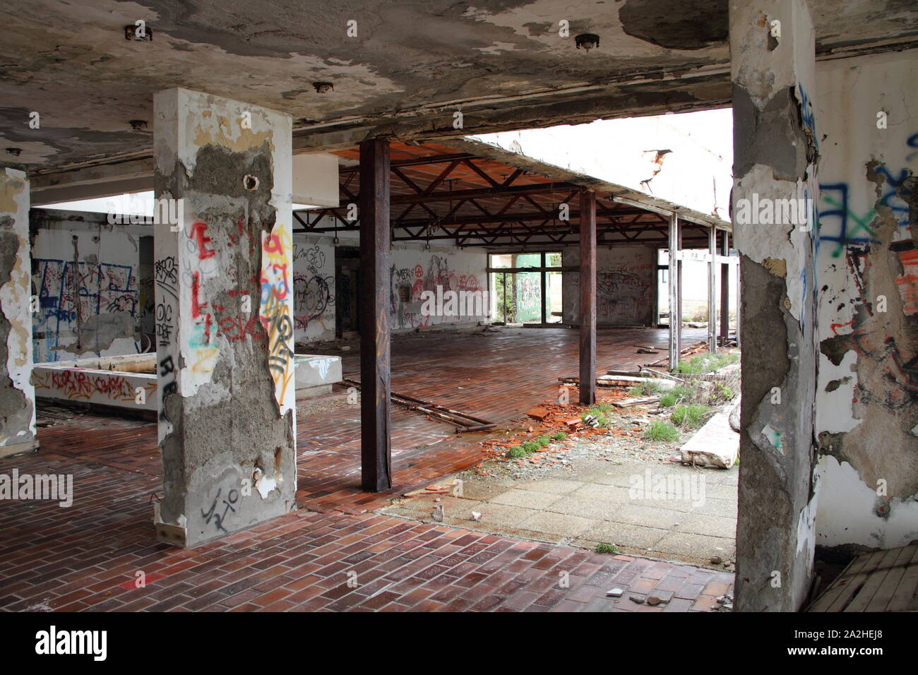 An Old Abandoned Hotel On Croatia Stock Photo Alamy