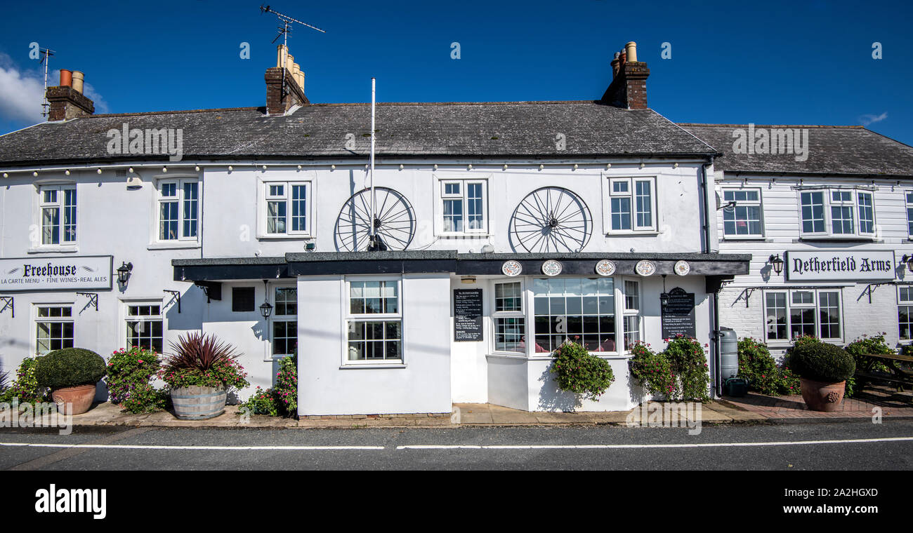 Netherfield Arms Public House, Netherfield Village, East Sussex, England Stock Photo