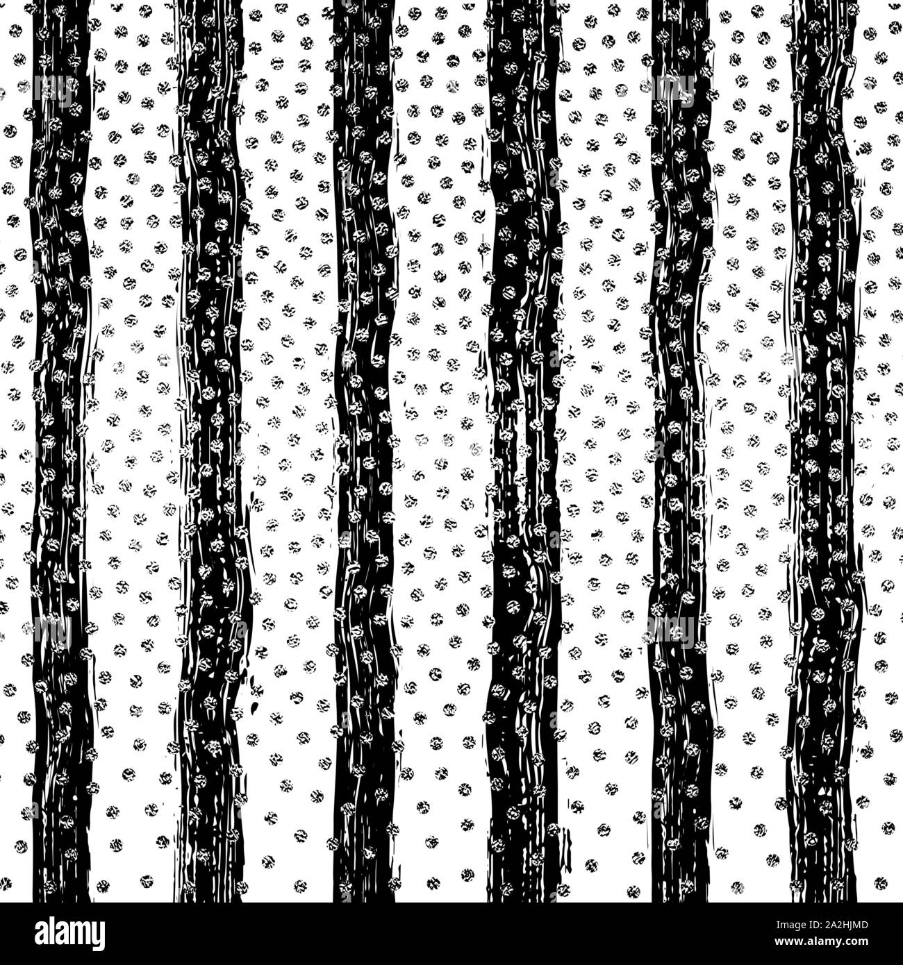 Striped seamless pattern with vertical line. Black and white fashion graphics design. Strict graphic background. Retro style. Template for wallpaper, wrapping, textile, fabric. Vector Illustration. Hand painted brush strokes. Striped background. Vector illustration. Silver circles Stock Vector