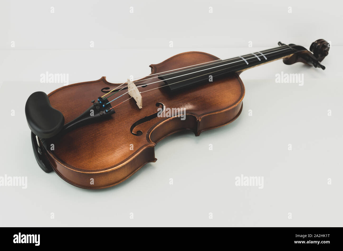 violin harmonic table high angle view close up Stock Photo Alamy