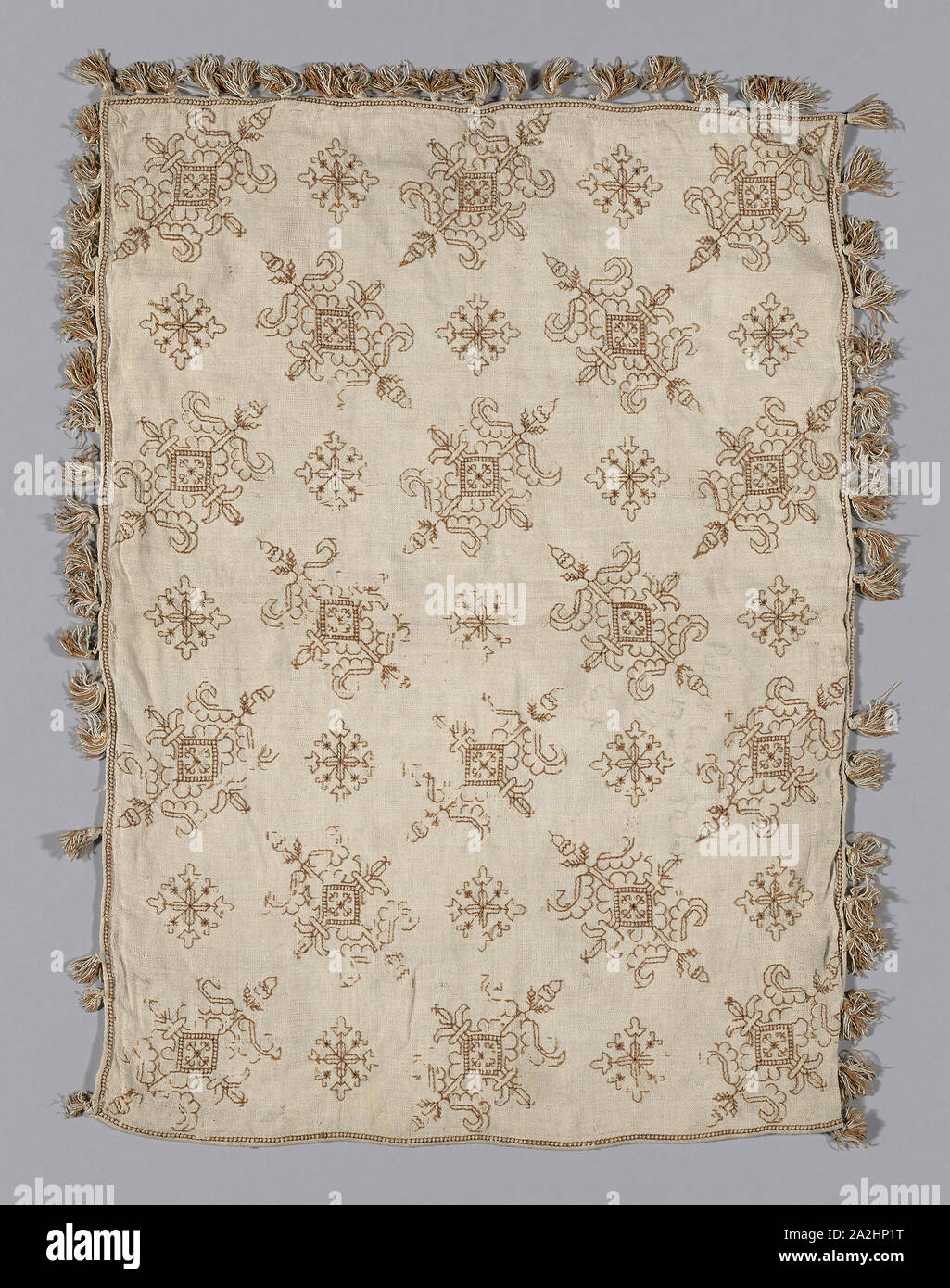 Colorful Vine Floral Ivory Mesh Embroidery Fabric - OneYard