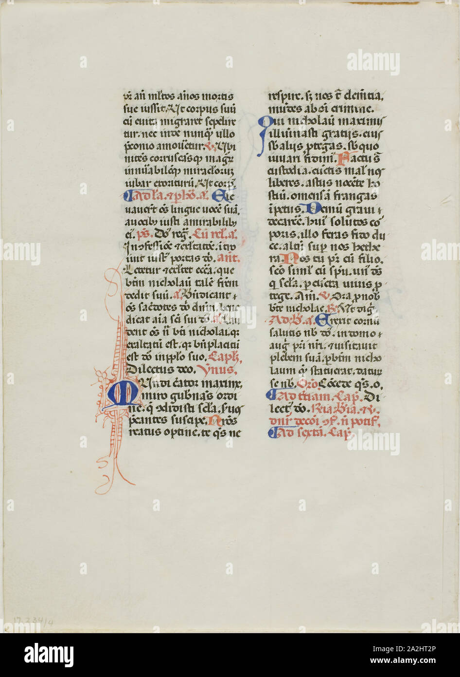 Illuminated Manuscript Leaf, c. 1450, Italian, Italy, Manuscript ...