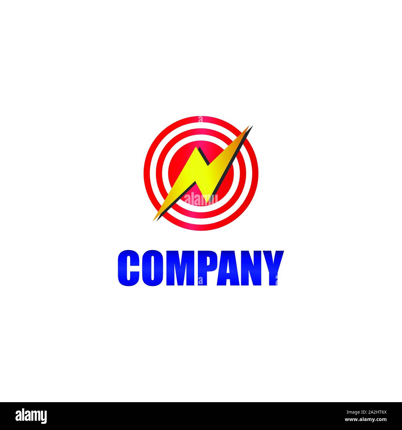 Circle energy and electricity Logo Concept, Electrical Power Logo
