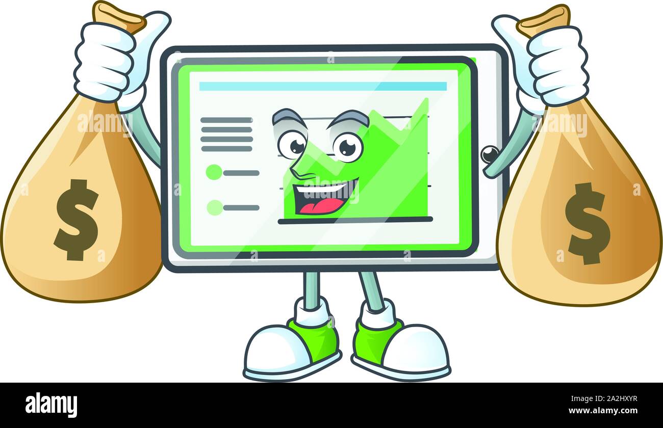 With money bag up chart horizontal table for report Stock Vector Image & Art Alamy