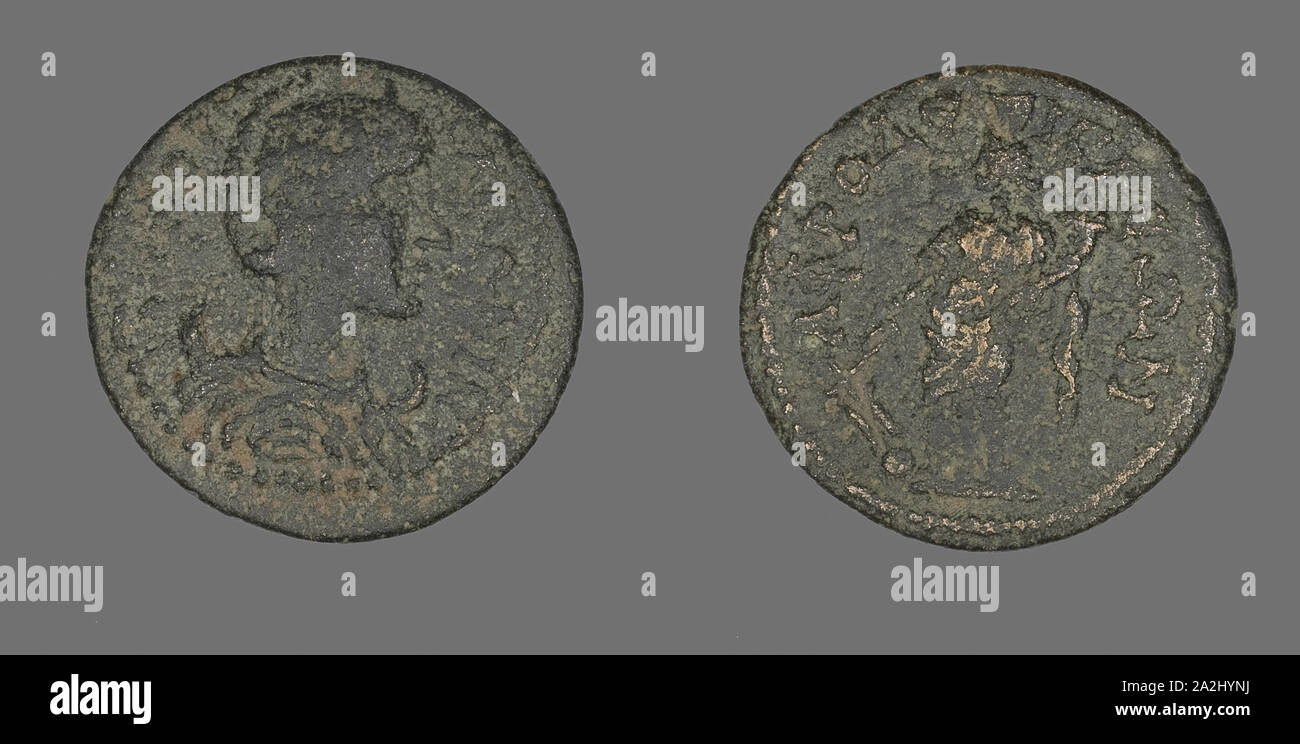 Coin Portraying Salonina, AD 253/268, Roman, Roman Empire, Bronze, Diam. 2.4 cm, 6.41 g Stock Photo