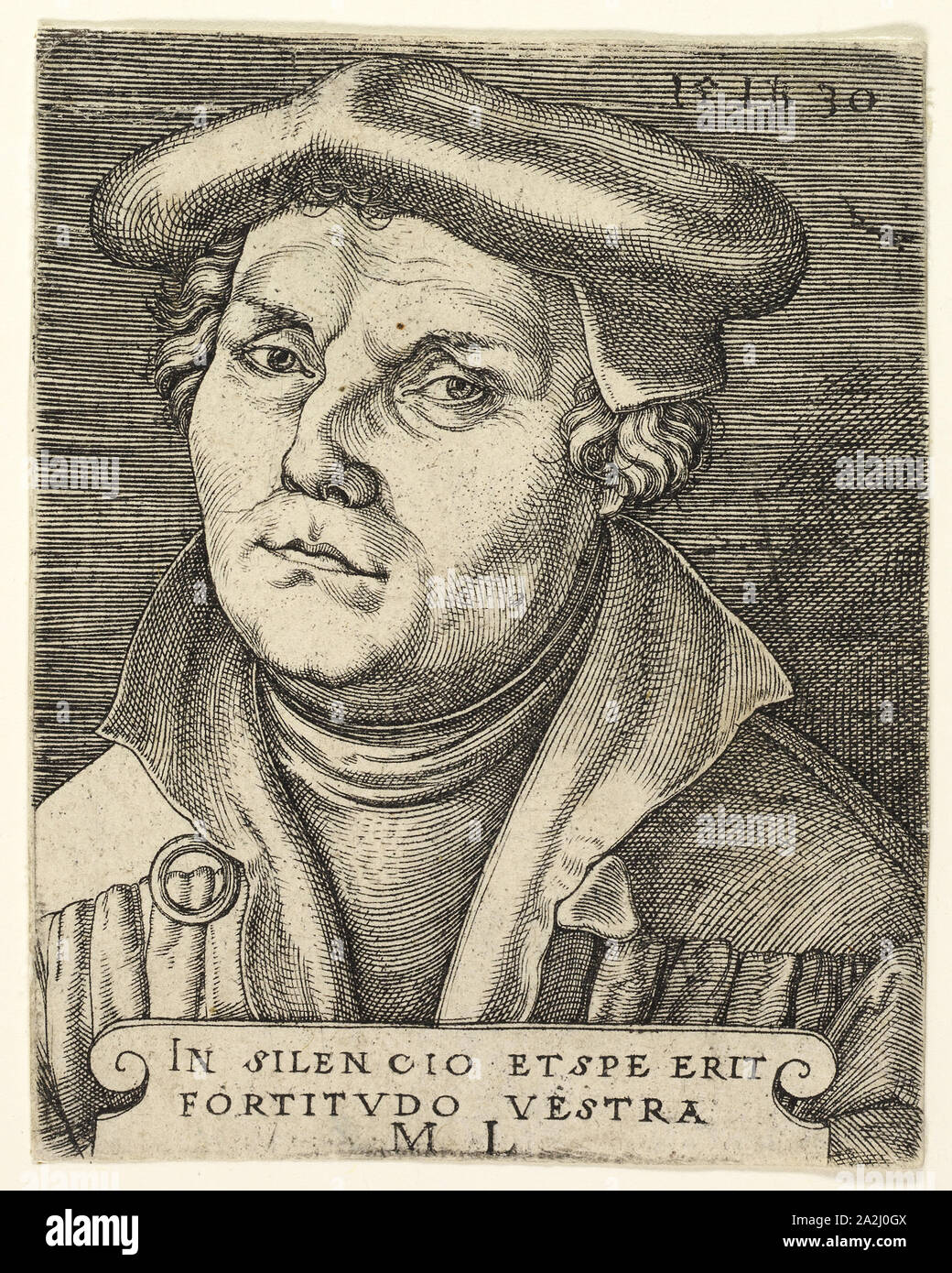 Portrait Of Martin Luther 1530 Master I B German Died 1525 30