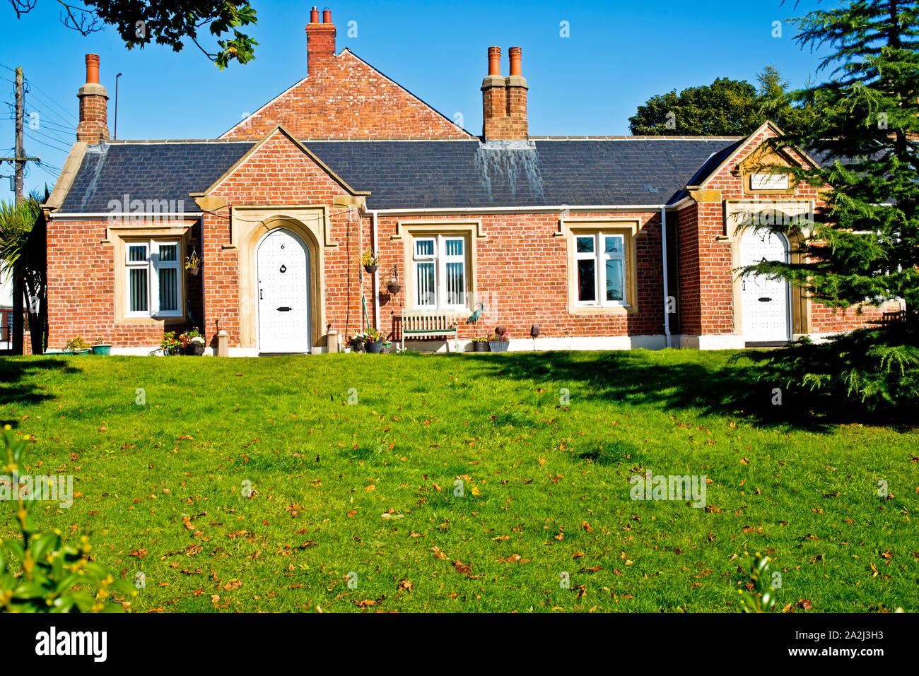 Alms Houses, Wolviston, Billingham on Tees, Cleveland, England Stock