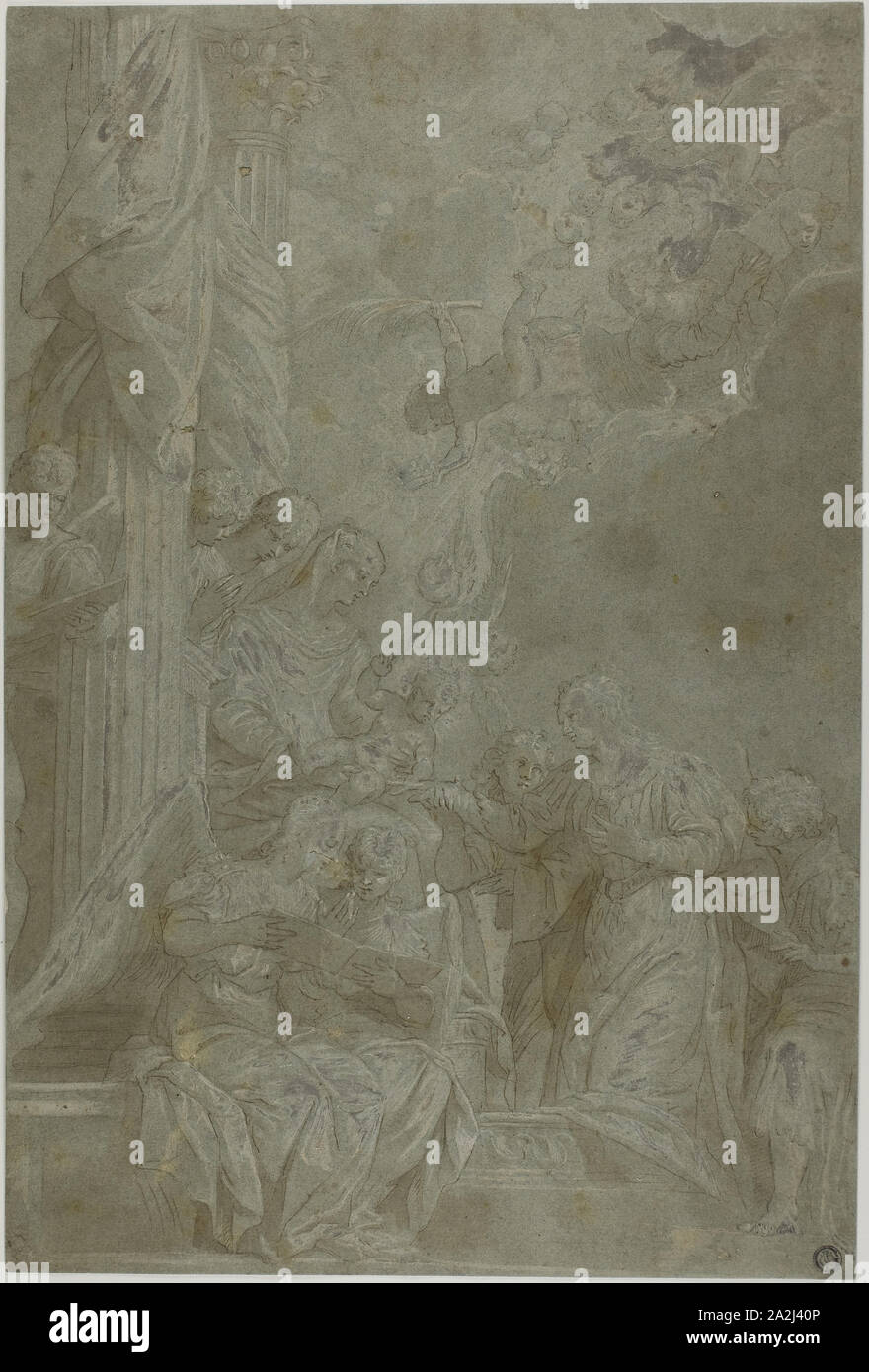 Mystic Marriage of Saint Catherine, late 17th century, Paolo Caliari ...