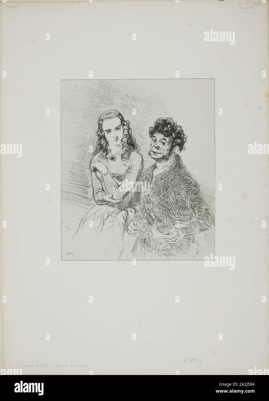Lithograph in black on gray china paper hi-res stock photography and ...