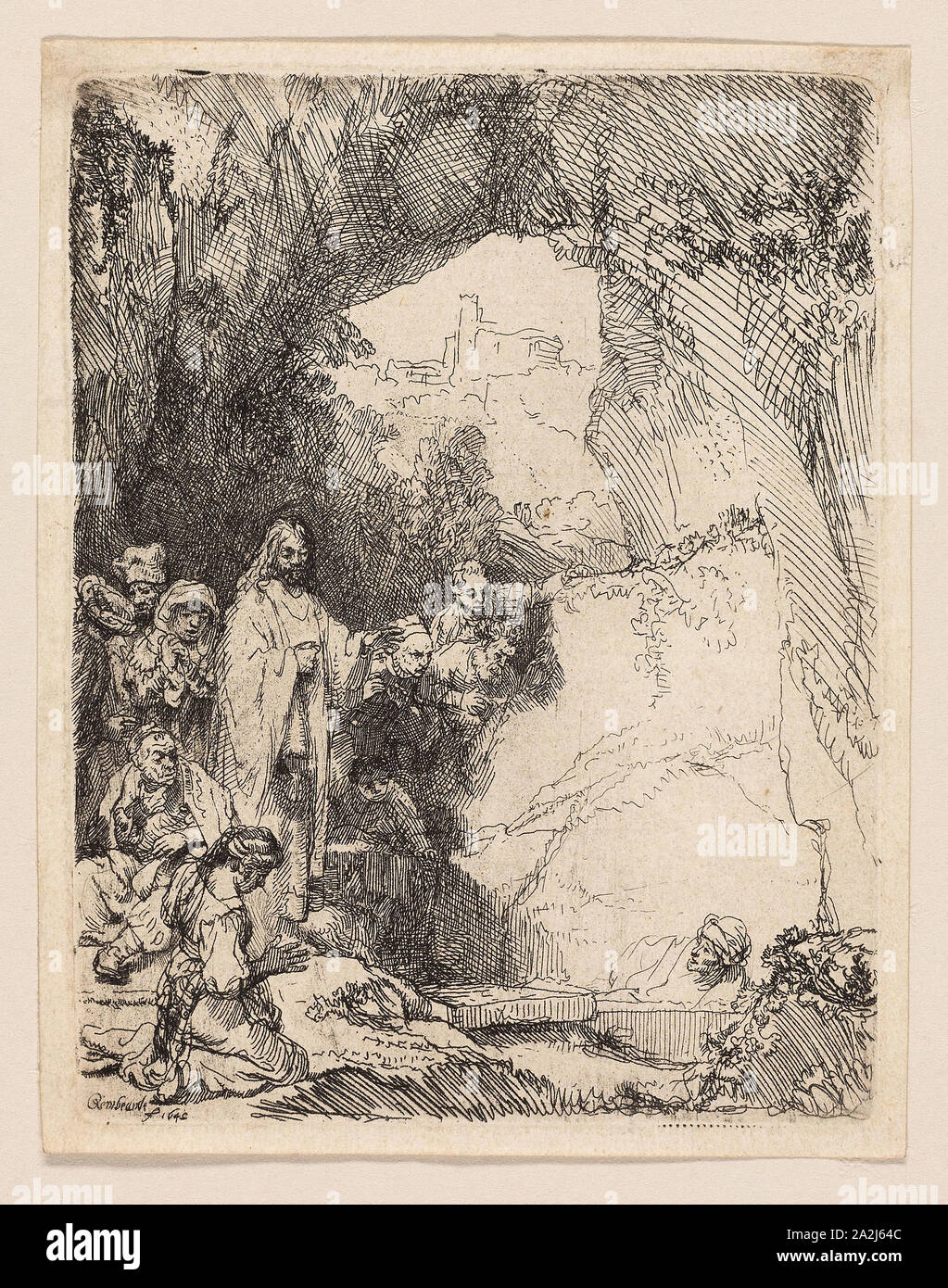 The Raising of Lazarus: Small Plate, 1642, Rembrandt van Rijn, Dutch ...