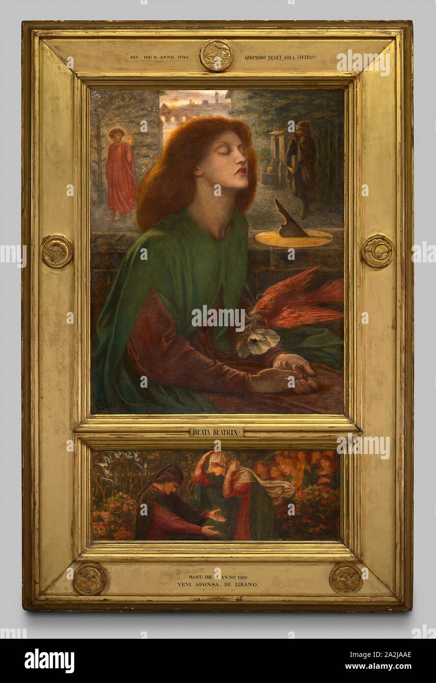 Beata Beatrix, 1871/72, Dante Gabriel Rossetti, English, 1828-1882, England, Oil on canvas, 87.5 × 69.3 cm (34 7/16 × 27 1/4 in Stock Photo