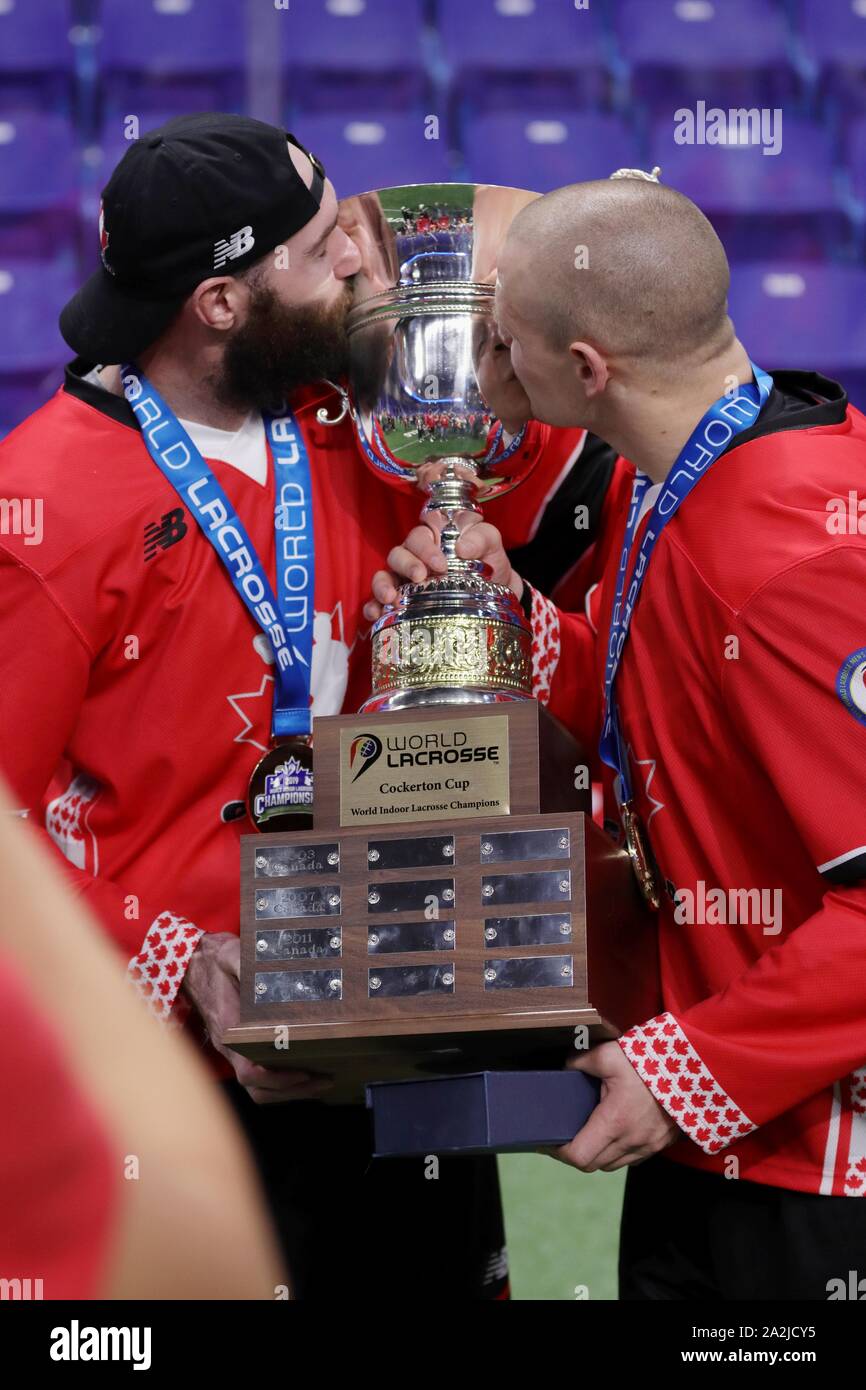Lacrosse Team Canada Wins Gold 2019 Stock Photo