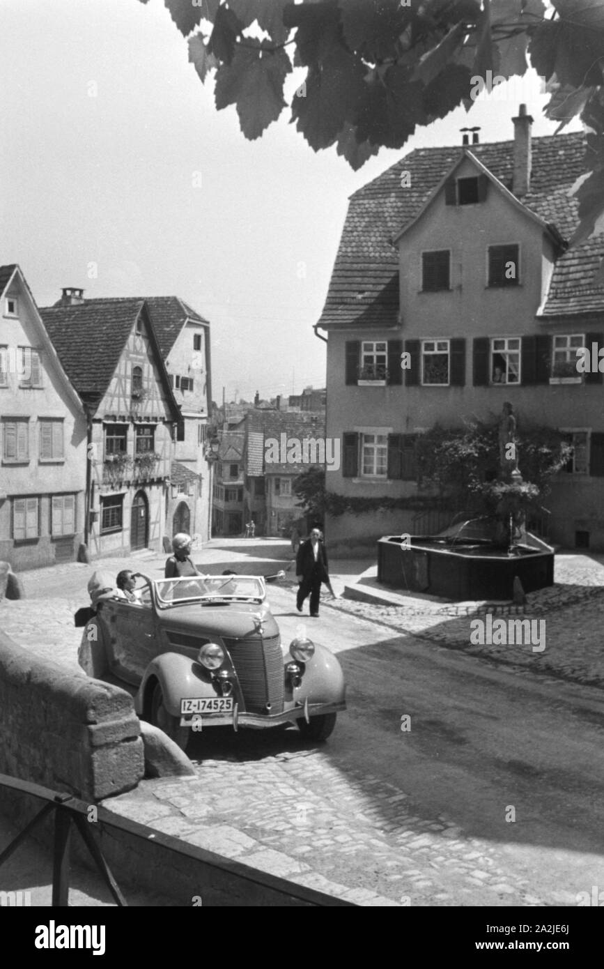 Ein Ausflug nach Marbach, Deutsches Reich 1930er Jahre. A trip to