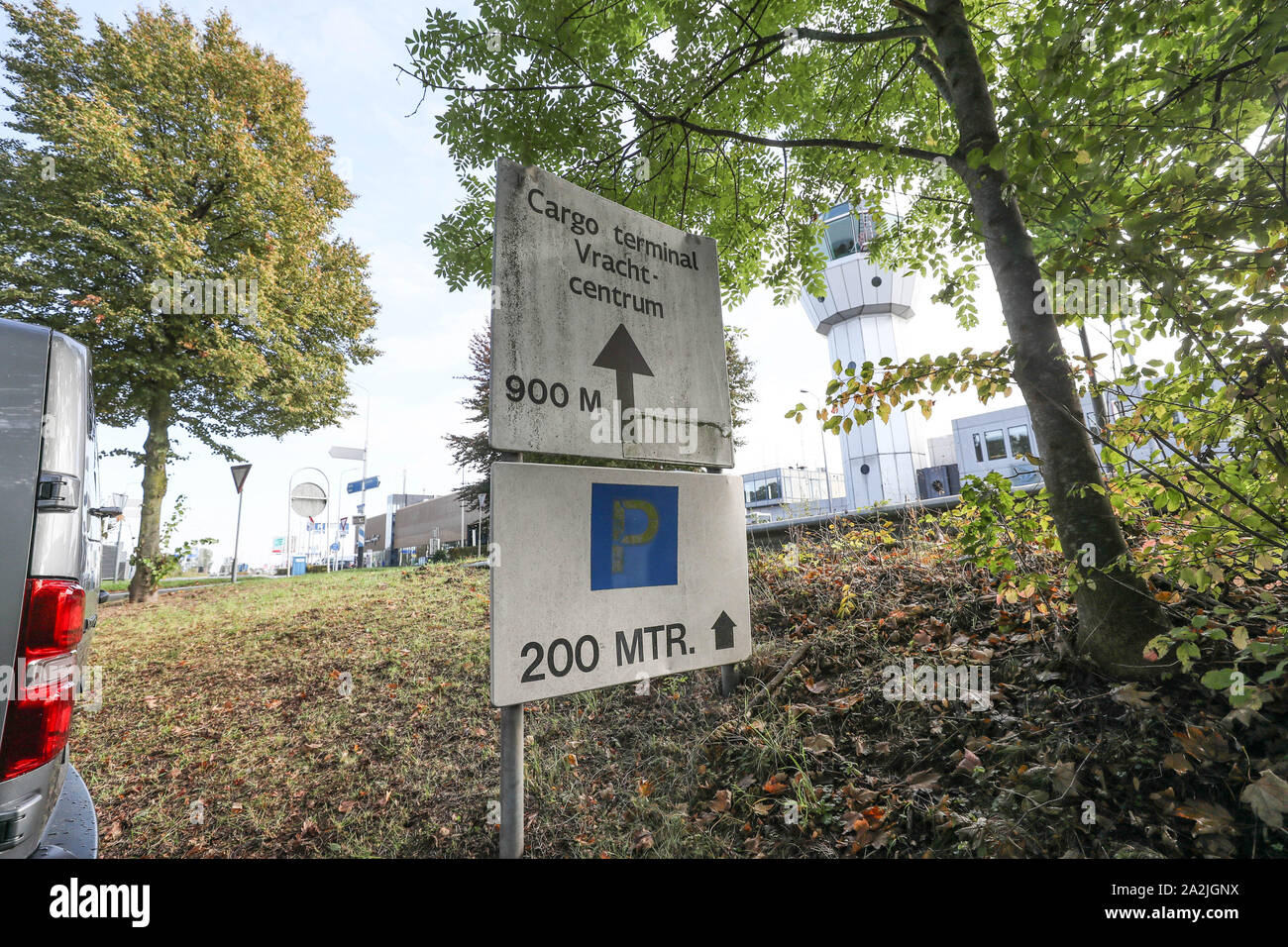 Maastricht, Netherlands. 03rd Oct, 2019. MAASTRICHT, Aachen Airport, 03-10-2019, terrorisme-oefening op Maastricht Aachen Aiport. Credit: Pro Shots/Alamy Live News Stock Photo