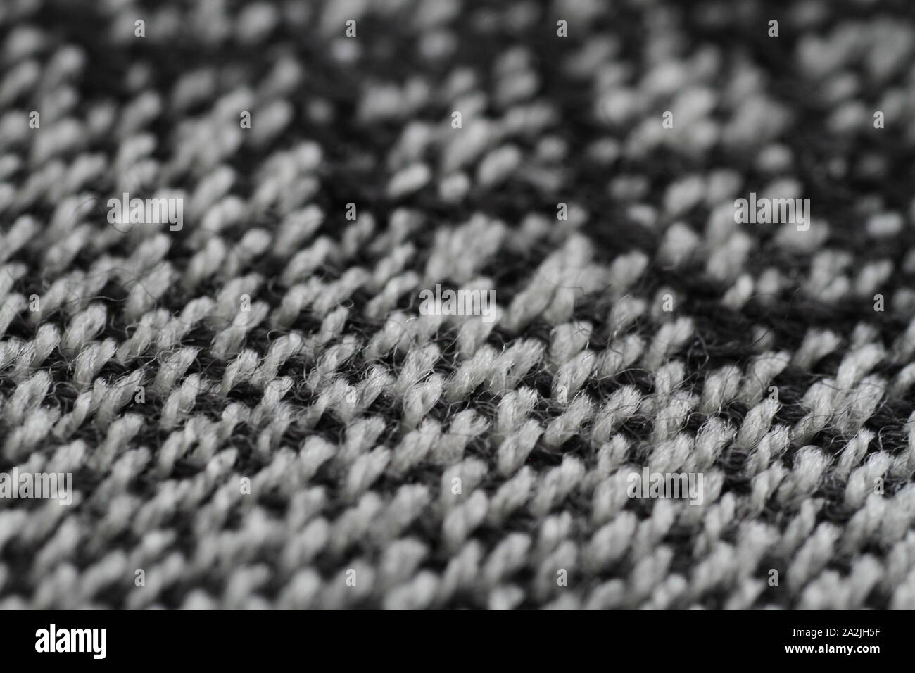 Black and white woven natural fabric close up background Stock Photo ...