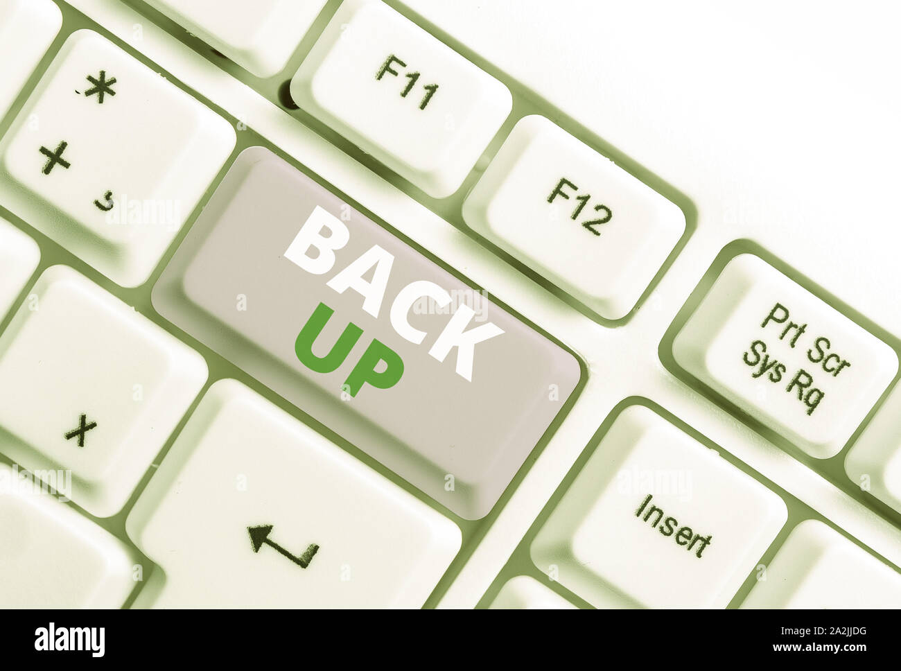 Text sign showing Back Up. Business photo text saving important data ...