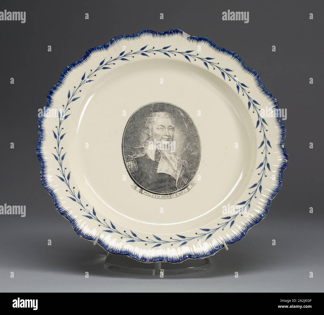 Plate C 1790 English For The American Market Leeds England Creamware Diam 24 3 Cm 9 9 16 In Stock Photo Alamy