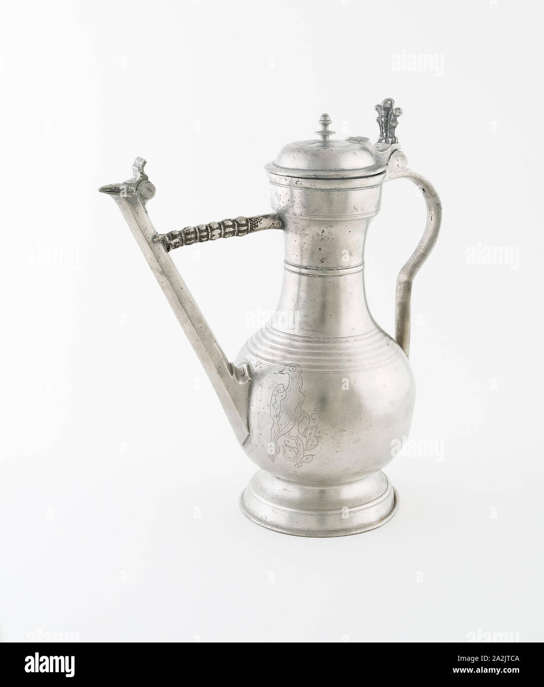 Spouted Wine Flagon, c. 1750, Abraham Ganting, Swiss, active 1743-1770,  Bern, Switzerland, Bern, Pewter, 31.8 × 15.2 × 29.2 cm (12 1/2 × 6 × 11 1/2  in Stock Photo - Alamy