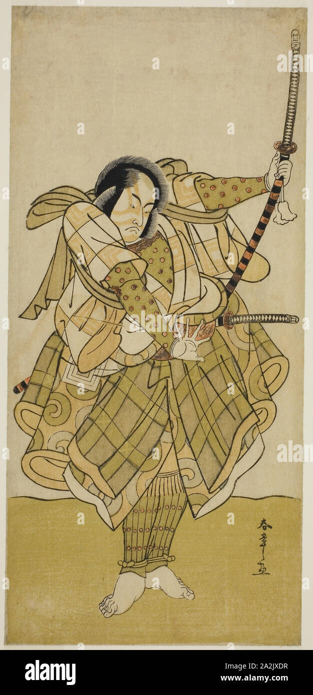 The Actor Ichikawa Monnosuke Ii In An Unidentified Role C 1779 Katsukawa Shunsho 勝川 春章 Japanese 1726 1792 Japan Color Woodblock Print Hosoban 33 2 X 15 4 Cm 13 1 8 X 6 1 16 In Stock Photo Alamy