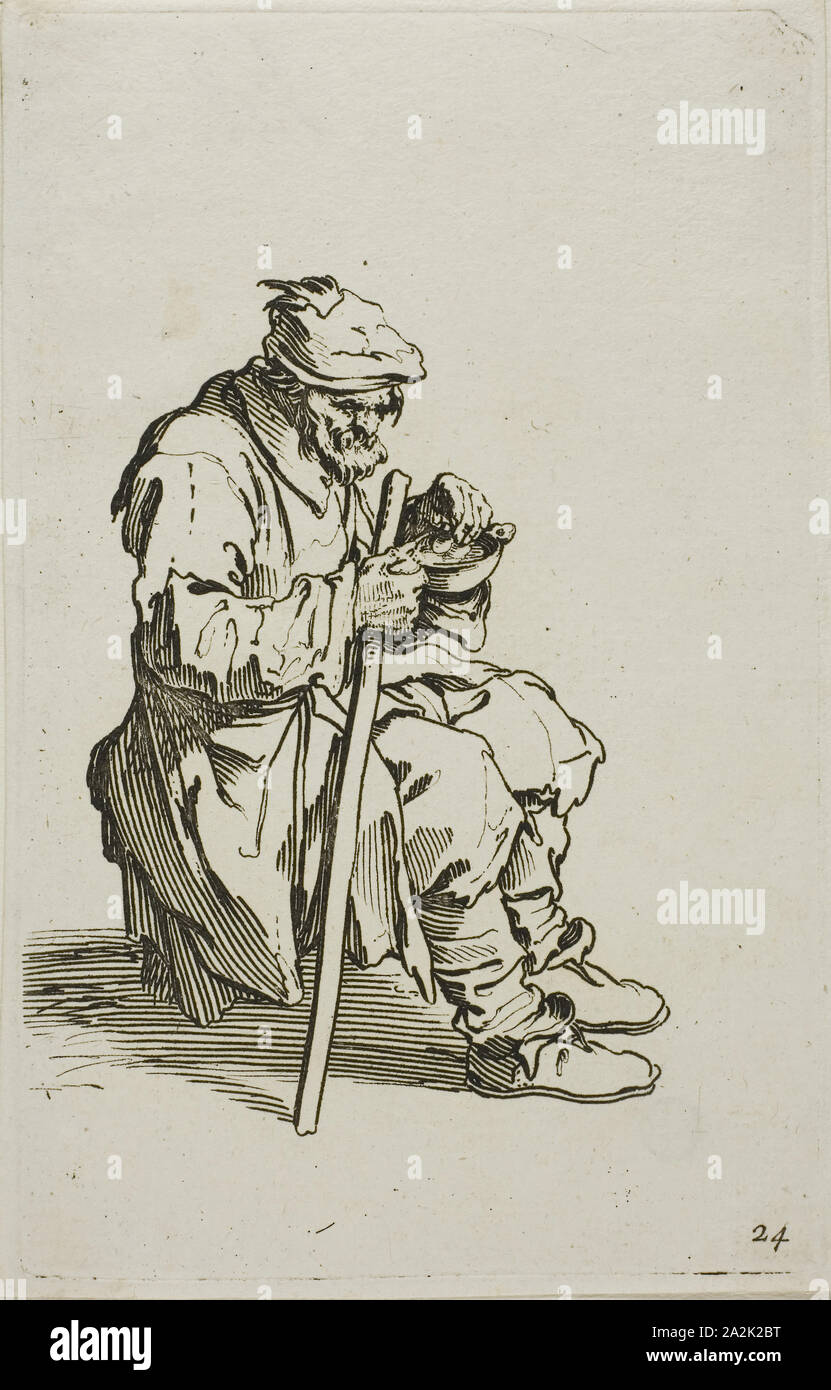 Seated beggar eating hi-res stock photography and images - Alamy