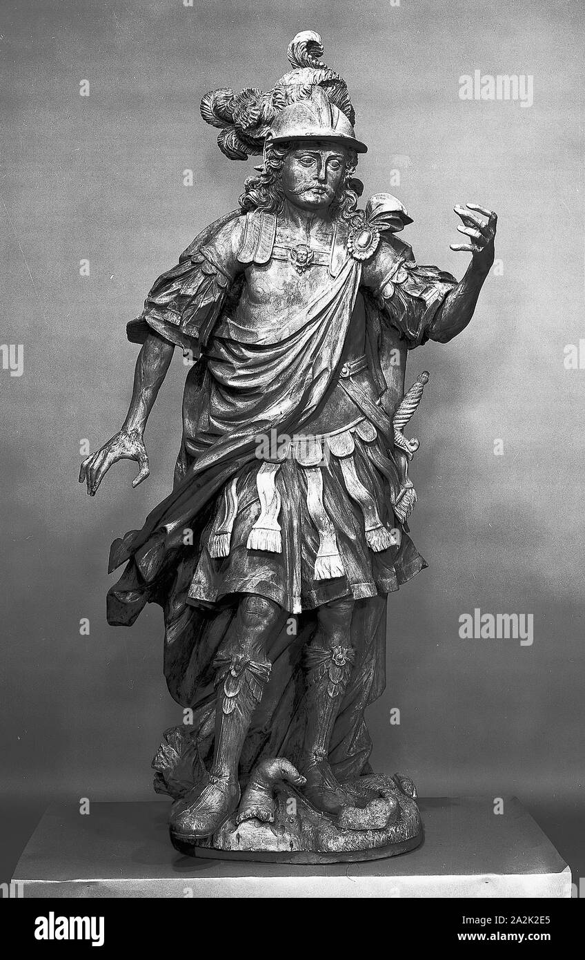 Saint Florian, c. 1760, Anton Eberhardt, Austrian, active 1760, Austria, Lindenwood, 48 × 30 in. (121.9 × 76.2 cm Stock Photo