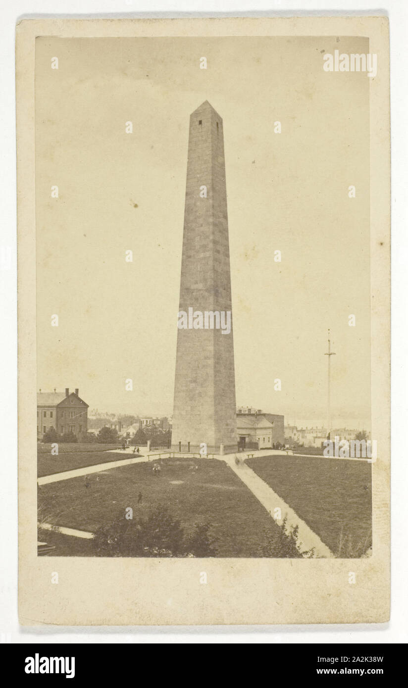 Bunker Hill Monument, 1875/1900, Allen, American, late 19th–early 20th  century, United States, Albumen print (carte-de-visite), 8.9 x 5.7 cm  (image), 10.4 x 6.4 cm (card Stock Photo - Alamy
