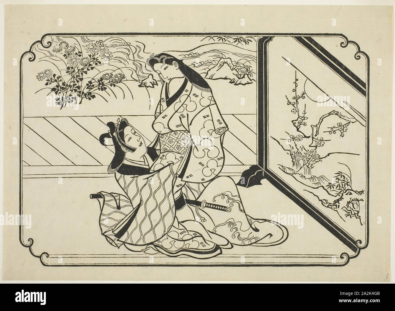 Woodblock print sumizuri e hi-res stock photography and
