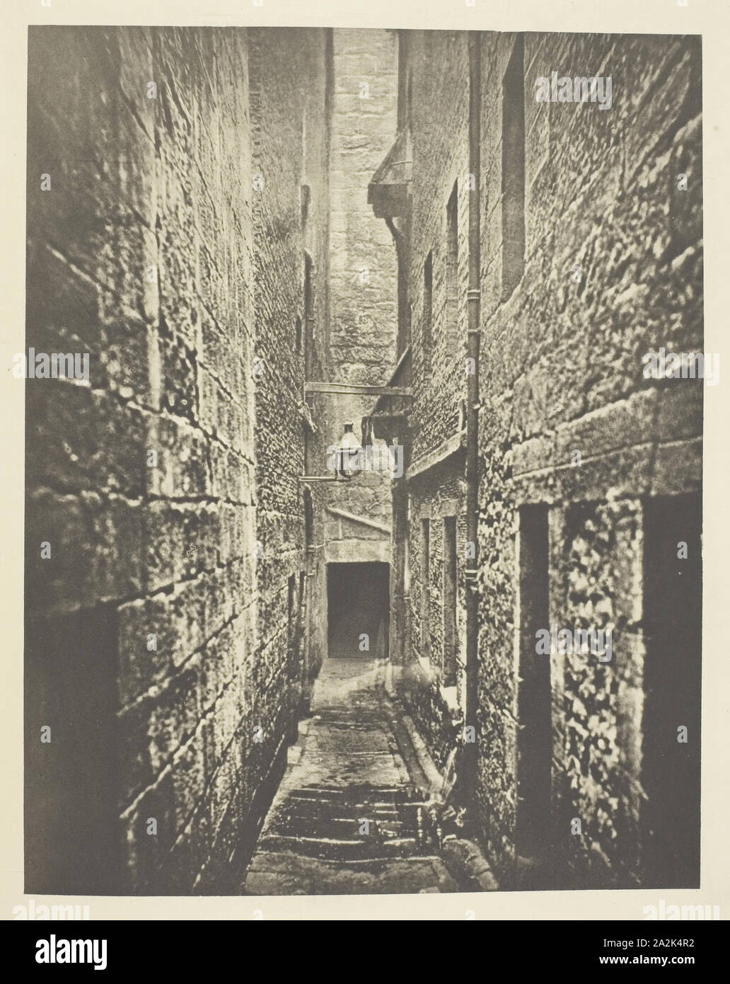 Close No. 61 Saltmarket, 1868, Thomas Annan, Scottish, 1829–1887, Scotland, Photogravure, plate 27 from the book 'The Old Closes & Streets of Glasgow' (1900), 21 x 16.5 cm (image), 37.6 x 27.5 cm (paper Stock Photo