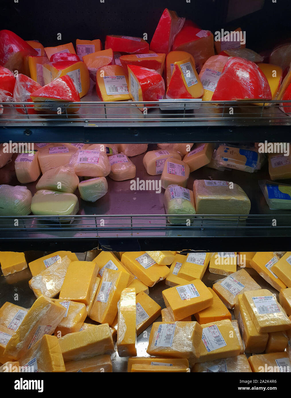 Cheese Aisle Supermarket High Resolution Stock Photography and Images