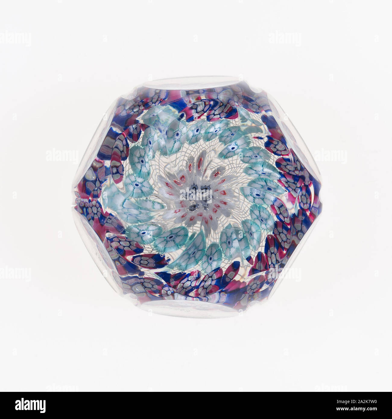 Paperweight, Late 19th century, American, United States, Glass, Diam. 6.4 cm (2 1/2 in Stock Photo