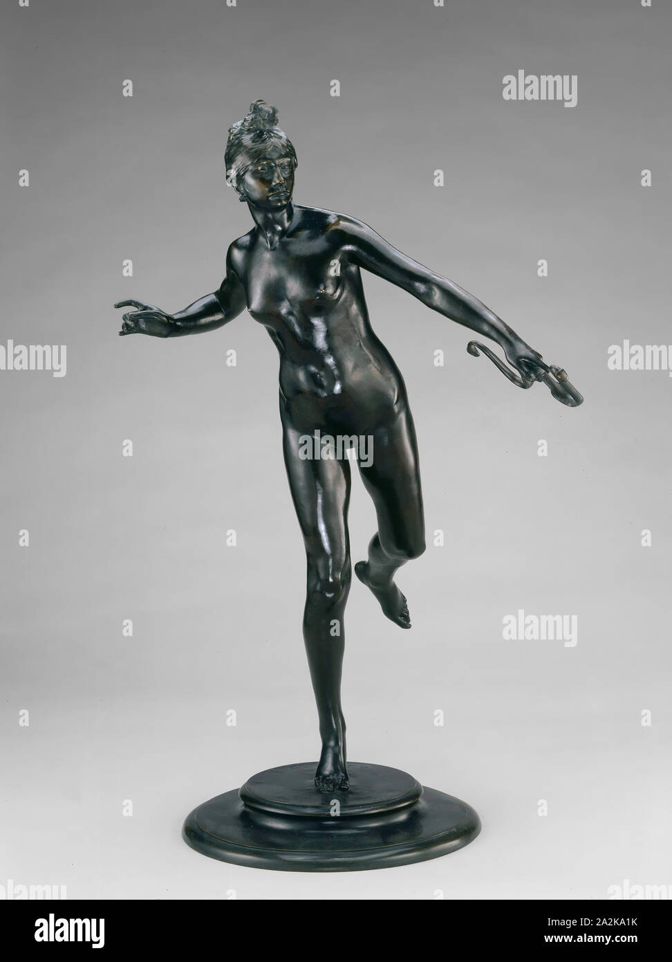 Diana, Modeled 1889, cast after 1900, Frederick W. MacMonnies, American, 1863–1937, Cast by Roman Bronze Works, American, early 20th century, United States, Bronze, 76.2 × 50.8 × 48.3 cm (30 × 20 × 19 in Stock Photo