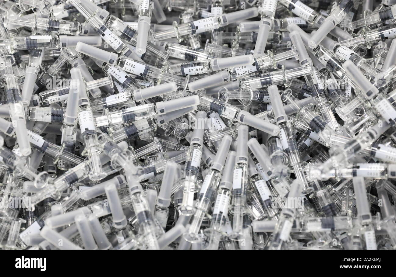 Ryazan Region Russia September 11 2019 Tubes With Quadrivalent Flu Vaccine Ultrix Quadri At The Fort
