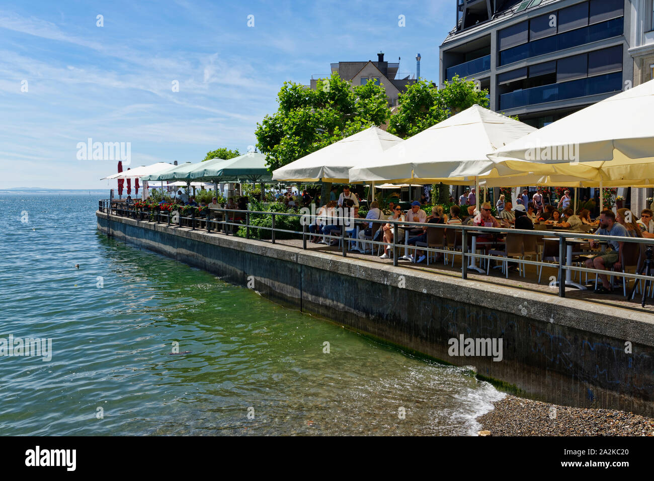 Lakeside promenade in Friedrichshafen on Lake Constance, Bodensee