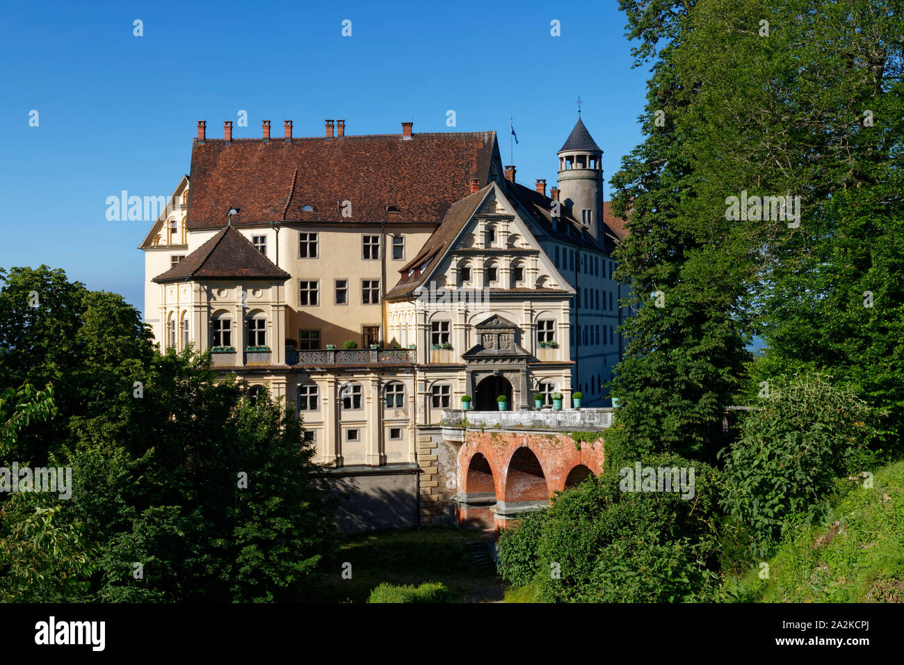 Heiligenberg Castle in the Linzgau region near Lake Constance, Bodensee District, Baden-Württemberg, Germany Stock Photo
