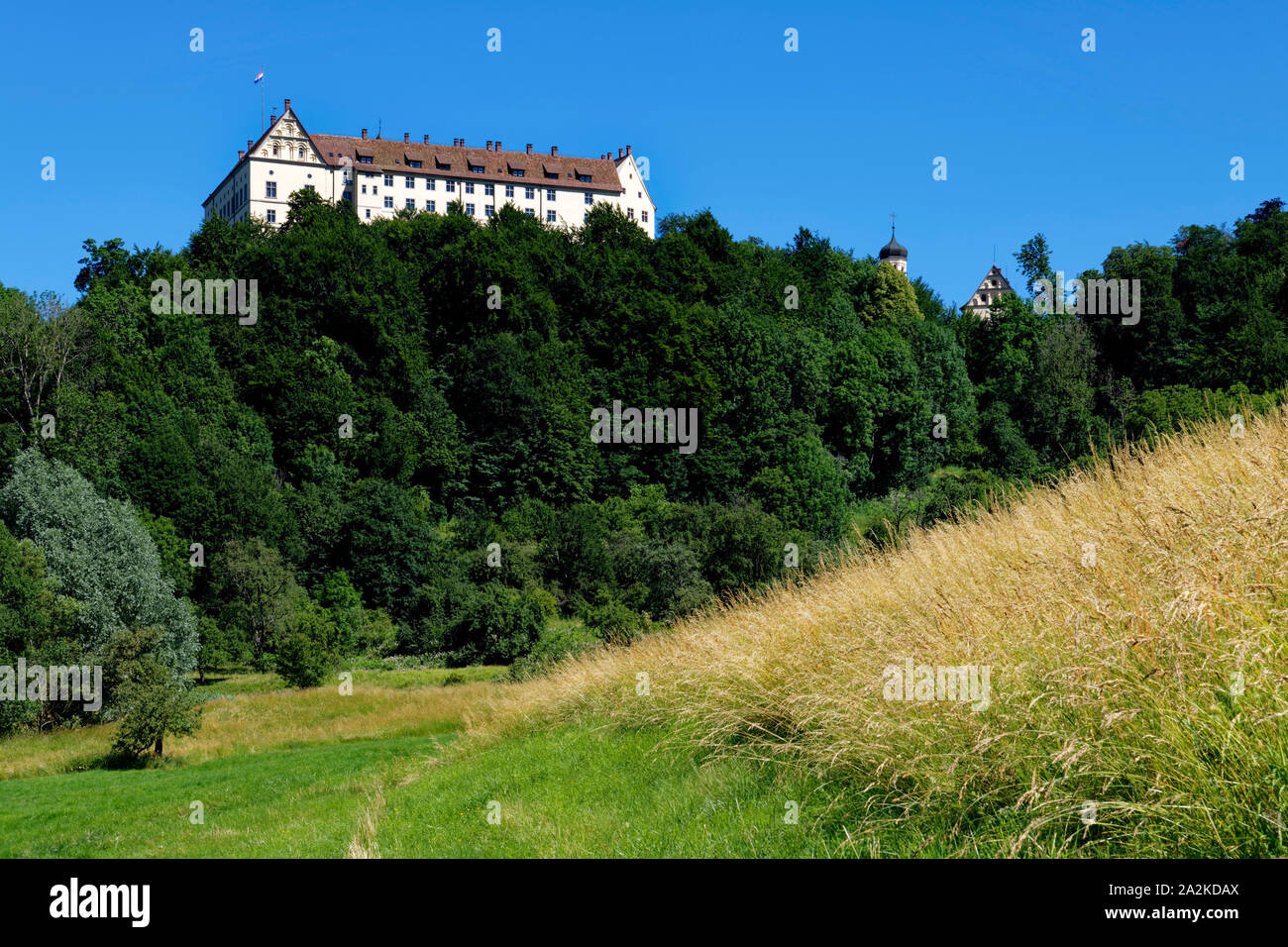 Heiligenberg Castle in the Linzgau region near Lake Constance, Bodensee District, Baden-Württemberg, Germany Stock Photo