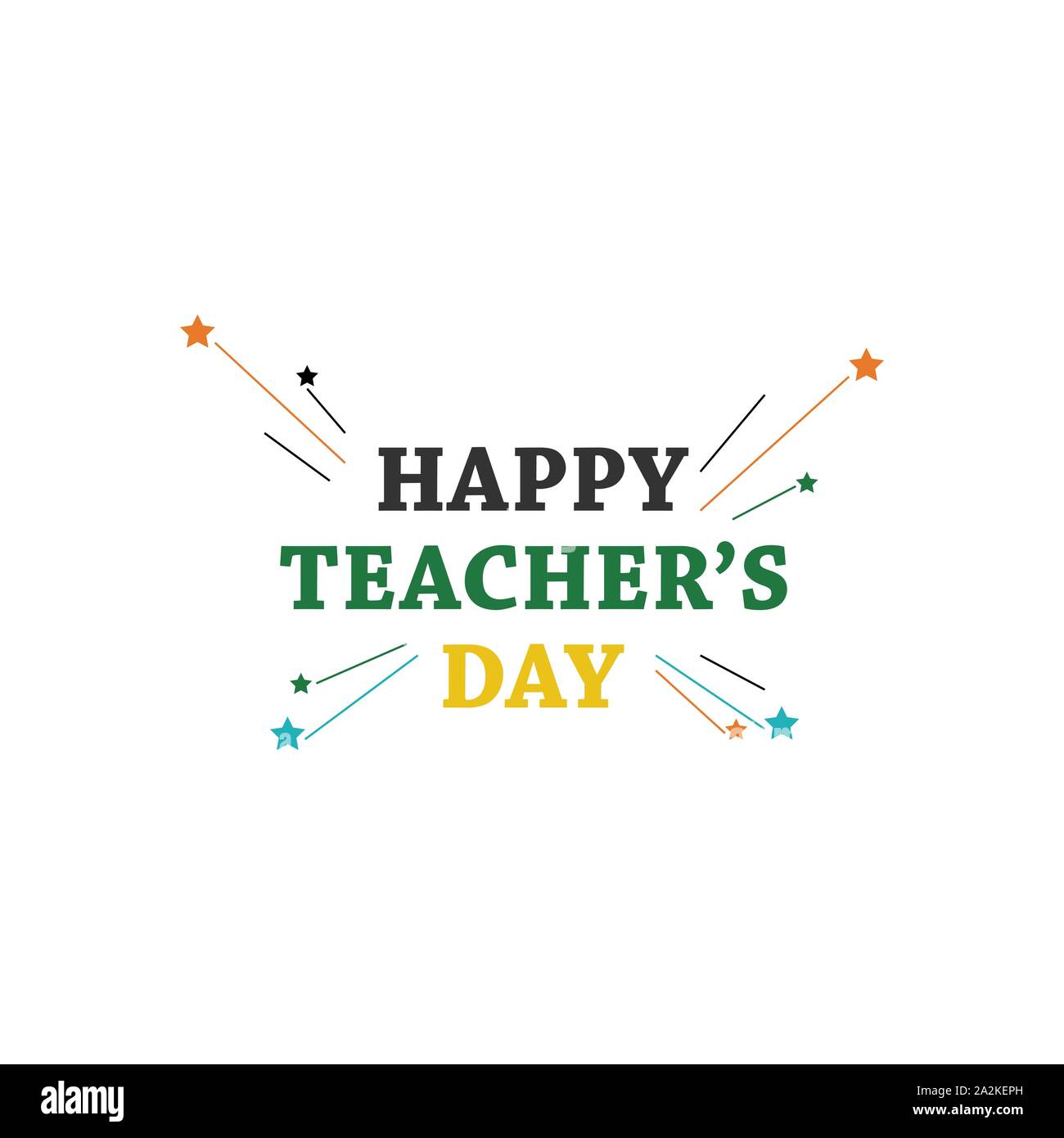 Happy teachers day vector typography. Teachers day special event ...