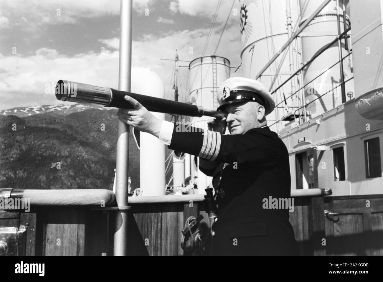 Eine Kreuzfahrt nach Norwegen; Deutsches Reich 1930er Jahre. A cruise to Norway, Germany 1930s. Stock Photo