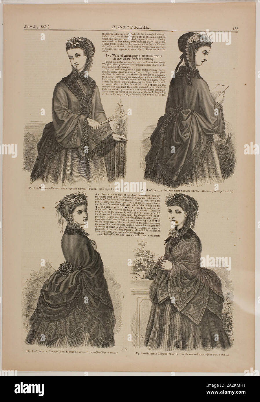 What Shall We Do Next?, published July 31, 1869, Winslow Homer (American, 1836-1910), published by Harper’s Bazar (American, founded 1867), United States, Wood engraving on paper, 231 x 348 mm (image), 281 x 410 mm (sheet Stock Photo