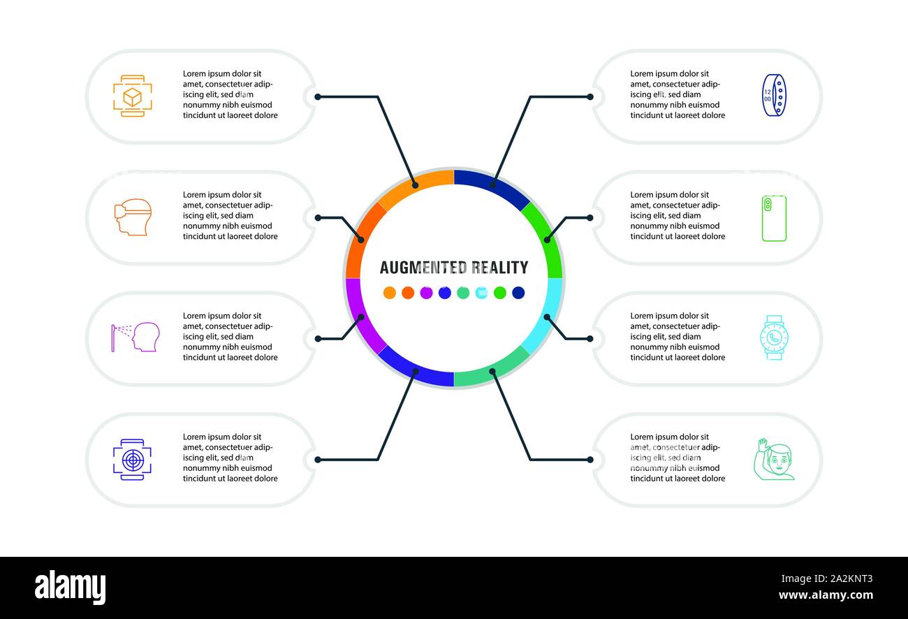 Ar And Vr Infographics vector design. Timeline concept include ...