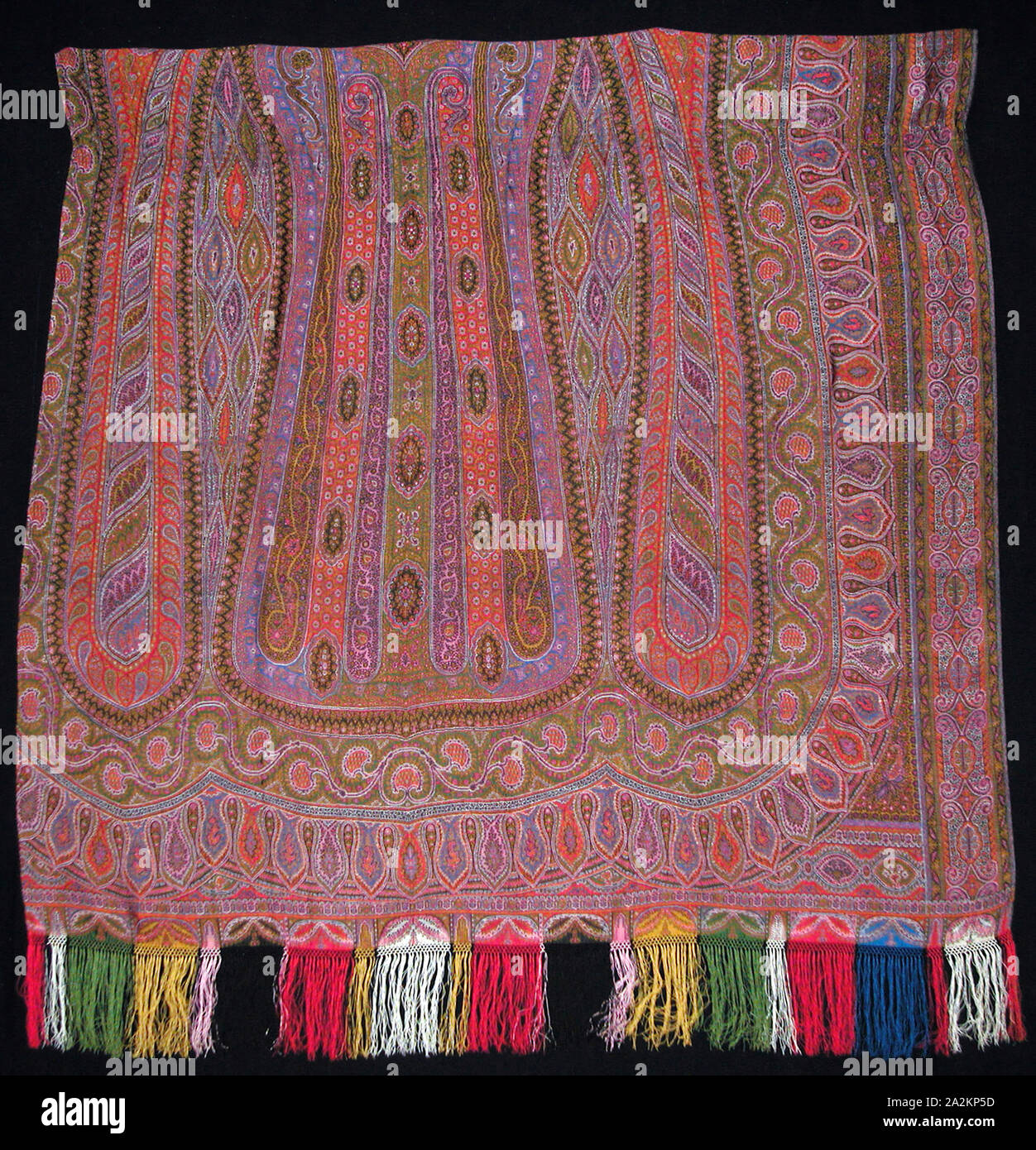 Shawl, Late 19th century, England, Norwich, England, Silk, twill weave